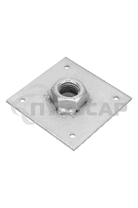 Анкер, регулируемый по высоте, ARH(100)-24, цинк, Россия Сибртех