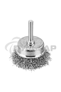 Набор щеток для дрели, 1 Плоская 50мм, 2 Чашки 25-50мм, шпилька, нерж. вит. проволока Denzel