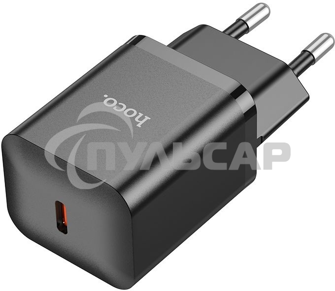 Сетевое зарядное устройство Hoco N27 Black 20W 3A+2.22A+1.67A (PD+QC+AFC) USB-C универсальное черный