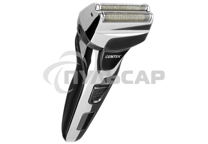Электробритва Centek CT-2174 (черн/хром) cеточная, плавающая головка, триммер, LED