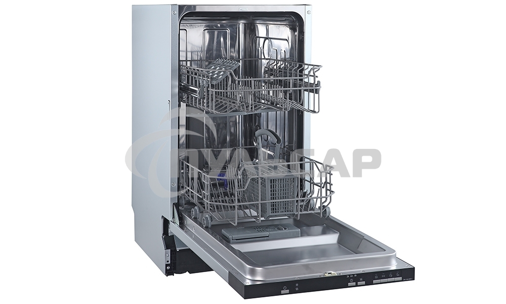 Встраиваемая посудомоечная машина Zigmund & Shtain DW 139.4505 X, черный, 44.5 см, 9 компл., 49 дБ, класс A++