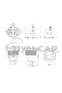 Кнопка антивандальная Ø22 250В Б/Фикс (6с) (ON)-OFF/(OFF)-ON подсв/зеленая Rexant