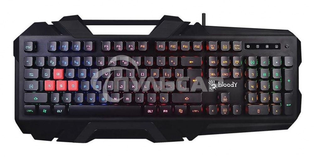 Клавиатура проводная A4tech B150N черный USB Gamer LED 1115067