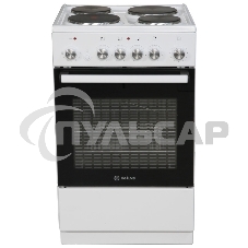 Плита электрическая De Luxe 5004.16Э белый, конфорок 4 шт, духовка 46 л, 50 см x 85 см x 50 см