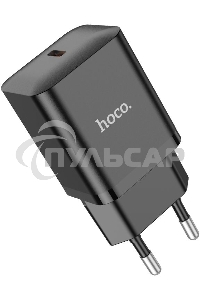Сетевое зарядное устройство Hoco N27 Black 20W 3A+2.22A+1.67A (PD+QC+AFC) USB-C универсальное черный
