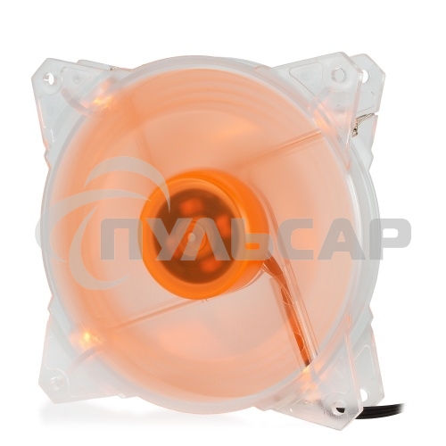 Вентилятор для корпуса Crown CMCF-12025S-1213 прозрачный/оранжевый, 120 мм, 1650 об/мин, 28 дБ, 3 pin