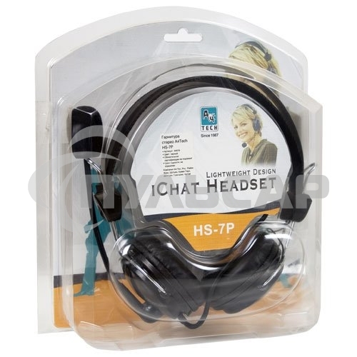 Наушники A4Tech HS-7P, черный