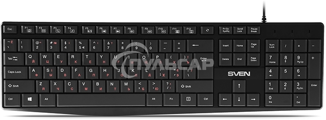 Клавиатура проводная Sven KB-S305 черная USB