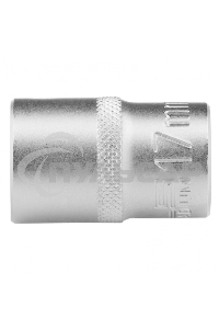 Головка торцевая, 17 мм, 12-гранная, CrV, под квадрат 1/2