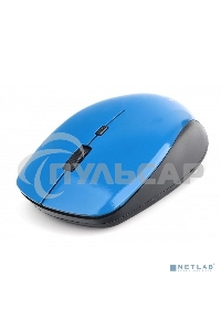 Мышь беспроводная Gembird MUSW-250-2 синий, 1600 dpi, радиоканал, USB, кнопки - 4