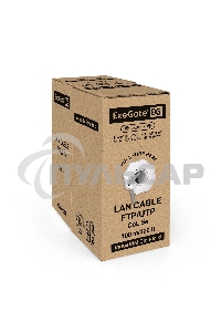 Кабель ExeGate Special UTP 4 пары кат.5e CCA, 26AWG, бухта 100м, серый, PVC