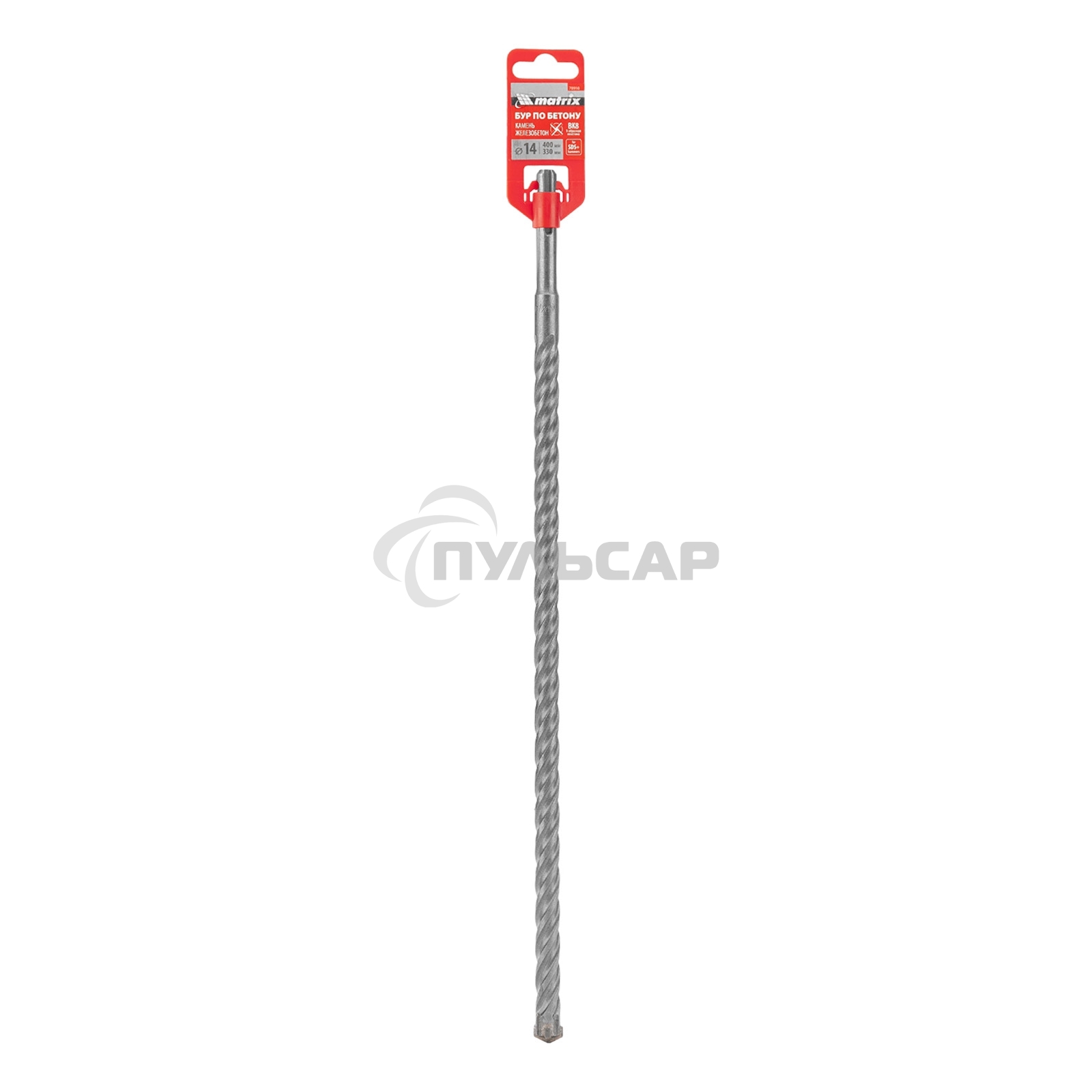 Бур по бетону Matrix, 14 x 400 мм, SDS PLUS c крестовой пластиной