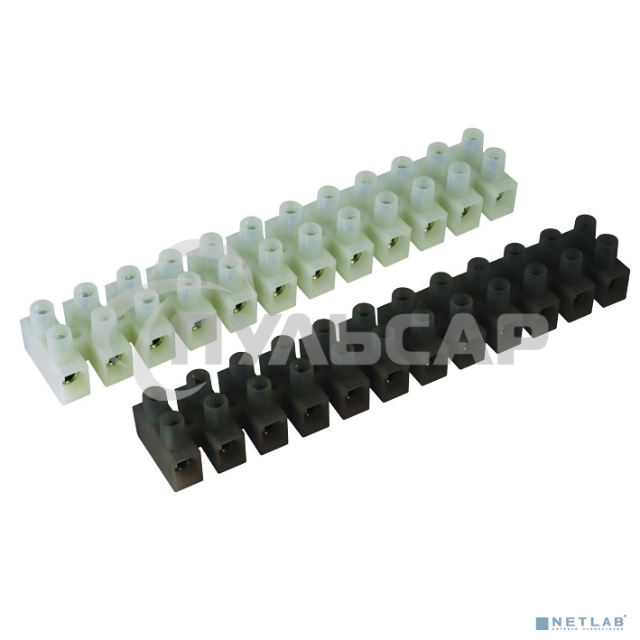 Клемник Полипропилен белый, 2р, 85 град., 450V, 32А, 4мм.кв. (р)