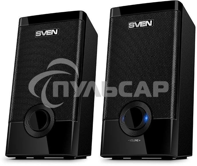 Колонки Sven 318 черный USB-порт ПК, ноутбука или адаптер 5V DC
