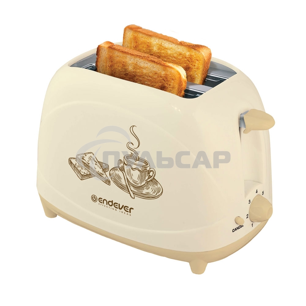 Тостер Endever Skyline ST-108, бежевый