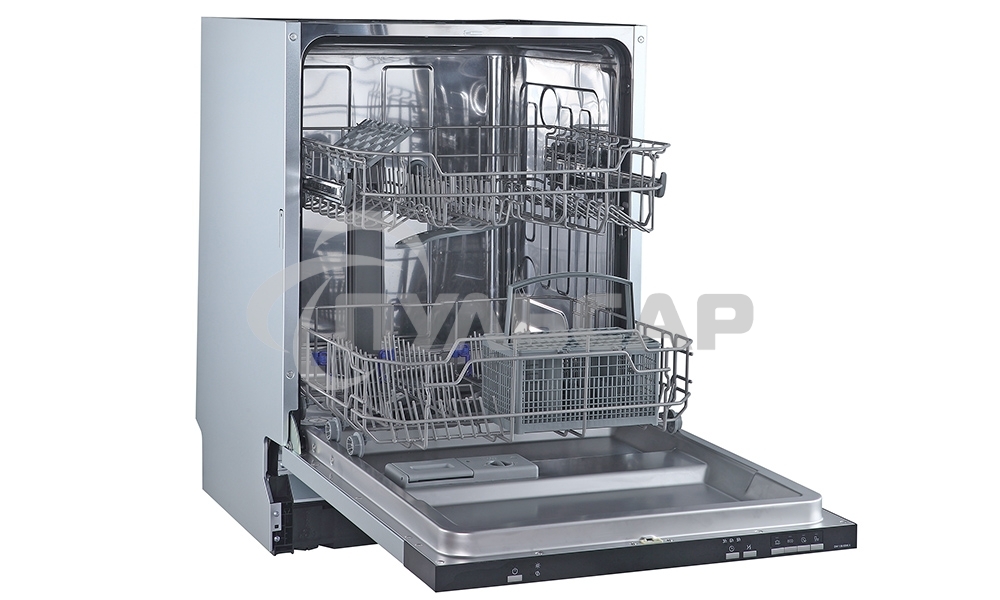 Встраиваемая посудомоечная машина Zigmund & Shtain DW 139.6005 X, черный, 59.5 см, 12 компл., 49 дБ, класс A++