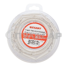 Трубка термоусаживаемая 4,0/2,0 мм белая, ролик 2,44 м Rexant