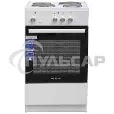 Плита электрическая De Luxe 5003.18Э белый, конфорок 3 шт, духовка 46 л, 50 см x 85 см x 50 см