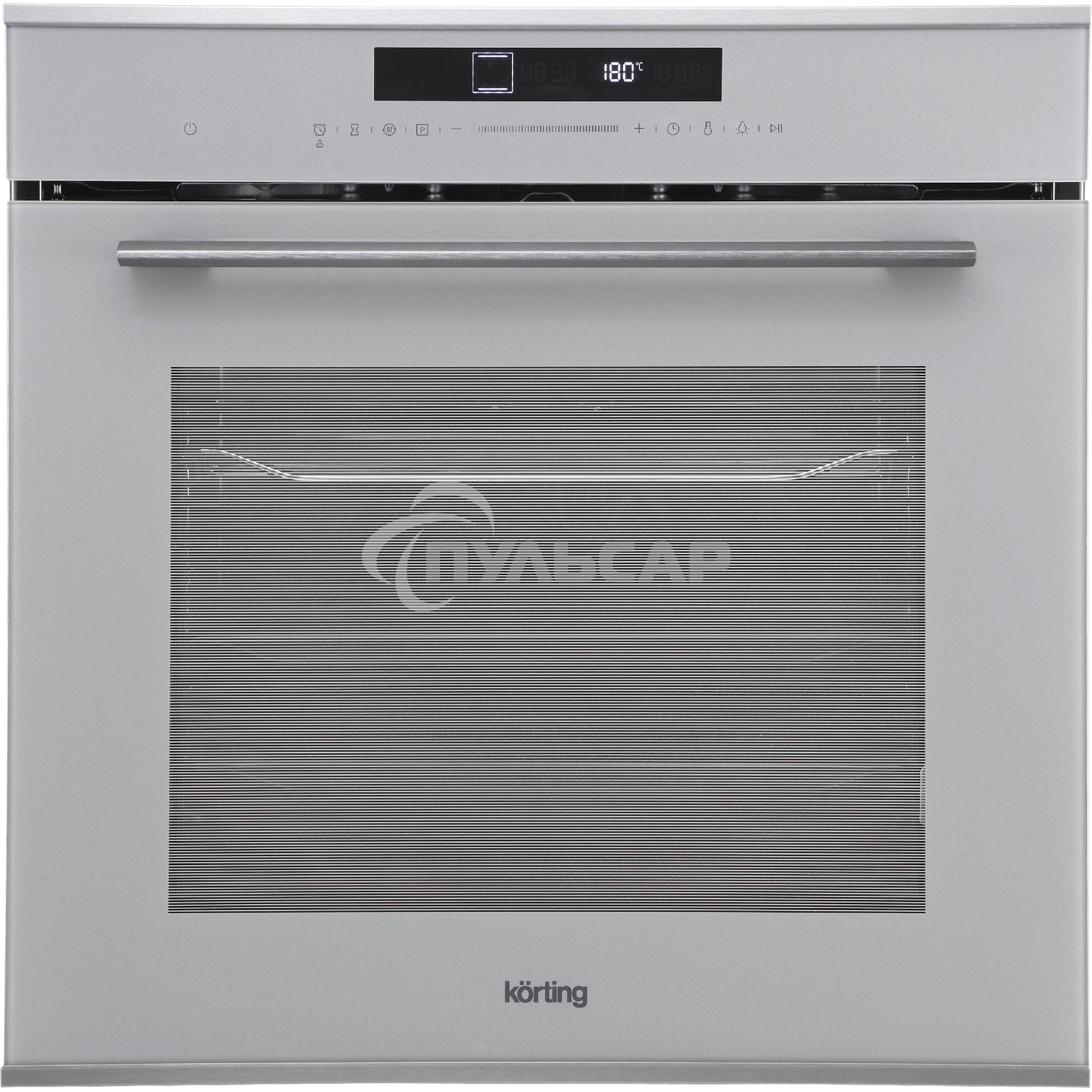 Духовой шкаф Korting OKB 1331 GBXGr серое стекло + черная нержавеющая сталь