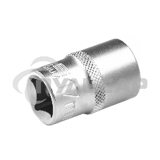 Головка торцевая, 17 мм, 12-гранная, CrV, под квадрат 1/2