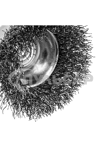 Набор щеток для дрели, 1 Плоская 50мм, 2 Чашки 25-50мм, шпилька, нерж. вит. проволока Denzel