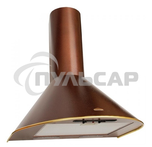 Вытяжка каминная Elikor Эпсилон 50П-430-П3Л медный/золотистый, 50 см, 430 куб. м/ч, 54 дБ
