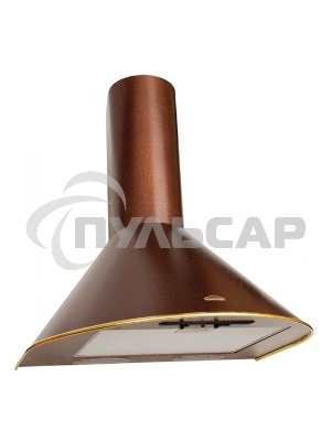 Вытяжка каминная Elikor Эпсилон 50П-430-П3Л медный/золотистый, 50 см, 430 куб. м/ч, 54 дБ