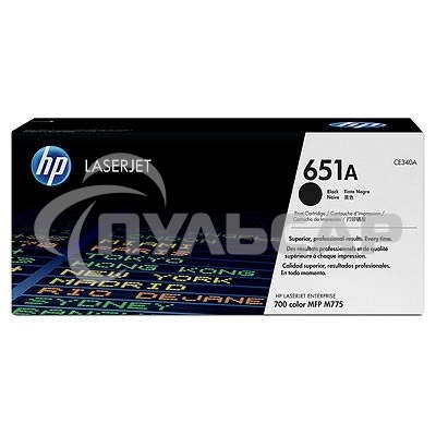 Картридж лазерный HP CE340A 651A черный для LaserJet 700 Color MFP 775 13500стр.