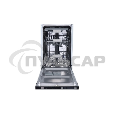 Встраиваемая посудомоечная машина Zigmund & Shtain DW 129.4509 X, черный, 44.8 см, 10 компл., 44 дБ, класс A++