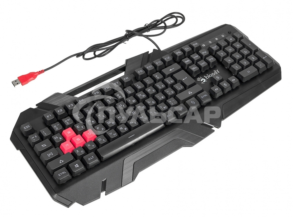 Клавиатура проводная A4tech B150N черный USB Gamer LED 1115067