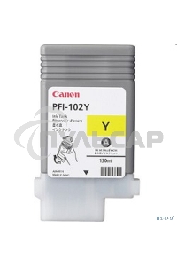 Картридж струйный Canon PFI-102Y (0898B001) желтый, 130 мл., для imagePROGRAF iPF605, iPF610., iPF650, iPF655, iPF710, iPF750, iPF755, LP17, iPF510