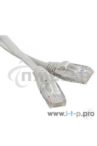 Патч-корд Hyperline U/­UTP, Cat.5e, LSZH, 3 м, серый 