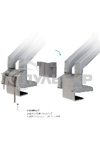 Кронштейн Arm media LCD-T36 серебристый, 4 шт/уп. Кр. алюм. настол. для 2-х мон. 15