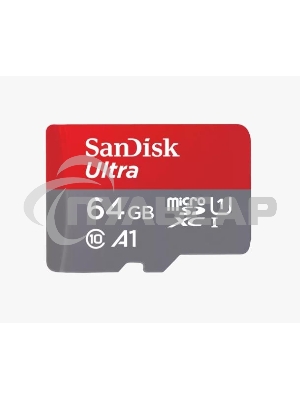 Флеш карта microSD 64GB SanDisk microSDXC Class 10 Ultra UHS-I A1 140MB/s