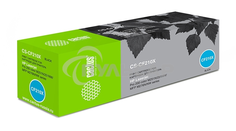 Картридж лазерный Cactus CS-CF210X черный (2400 стр.) для HP LaserJet Pro 200 M251/M276