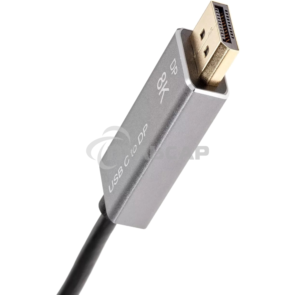 Кабель-адаптер VCOM USB Type-Cm --> DP1.4v (m) 8K@60Hz, 1,5 м, Alum Shell