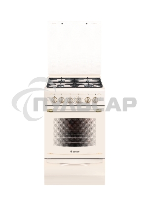 Плита газовая Gefest ПГ 5100-02 0182 бежевый, конфорок 4 шт, духовка 52 л, 50 см x 85 см x 58.5 см