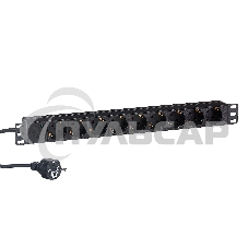 Блок розеток горизонтальный ExeGate ServerPro PDU-19H902 Al-9S-EU1.8, 19