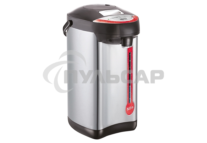 Термопот Centek CT-0082 черный, 5л, 750Вт, 3 способа подачи воды, корпус из нержавеющей стали
