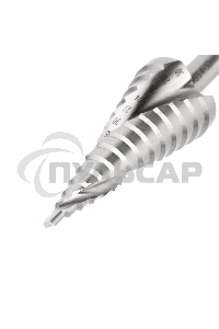 Сверло по металлу ступенчатое ТИТАН 4,0-30,0 мм 98 mm 65 HRC Р6М5 TiN Kranz