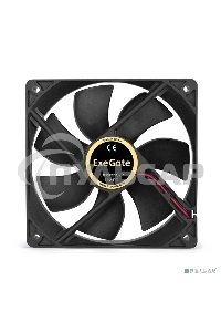 Вентилятор для корпуса ExeGate EX12025S2P черный, 120 мм, 1500 об/мин, 24 дБ, 2 pin