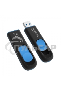 Флешка USB ADATA UV128 (AUV128-128G-RBE), 128Gb, USB 3.0, R/W 100/30, черный/синий