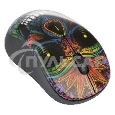 Мышь беспроводная Qumo Office M41 Totem черный, 1600 dpi, радиоканал, USB, кнопки - 4