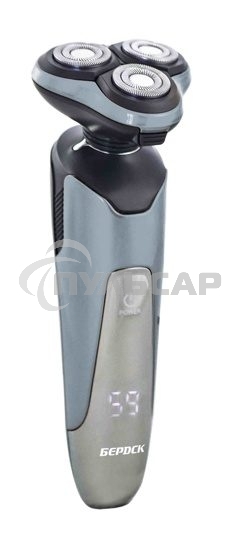 Электробритва Бердск 3316АС аккум./сет., влагозащ., + блок д/стрижки, LED диспл. 220В/5Вт