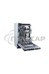 Встраиваемая посудомоечная машина Zigmund & Shtain DW 129.4509 X, черный, 44.8 см, 10 компл., 44 дБ, класс A++