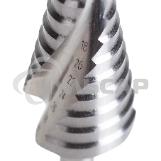 Сверло по металлу ступенчатое ТИТАН 4,0-30,0 мм 98 mm 65 HRC Р6М5 TiN Kranz