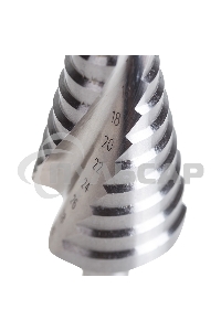 Сверло по металлу ступенчатое ТИТАН 4,0-30,0 мм 98 mm 65 HRC Р6М5 TiN Kranz