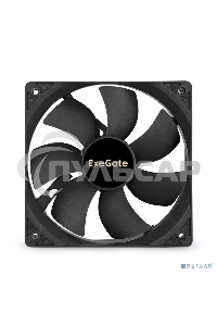 Вентилятор для корпуса ExeGate EX12025S2P черный, 120 мм, 1500 об/мин, 24 дБ, 2 pin
