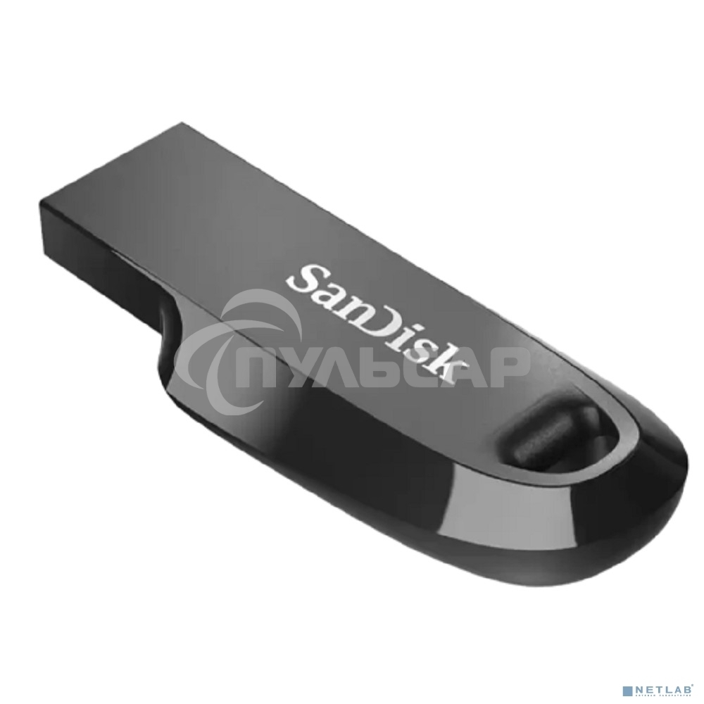 Флешка USB 128 Gb SanDisk CZ550 Ultra Curve, USB 3.2 черный