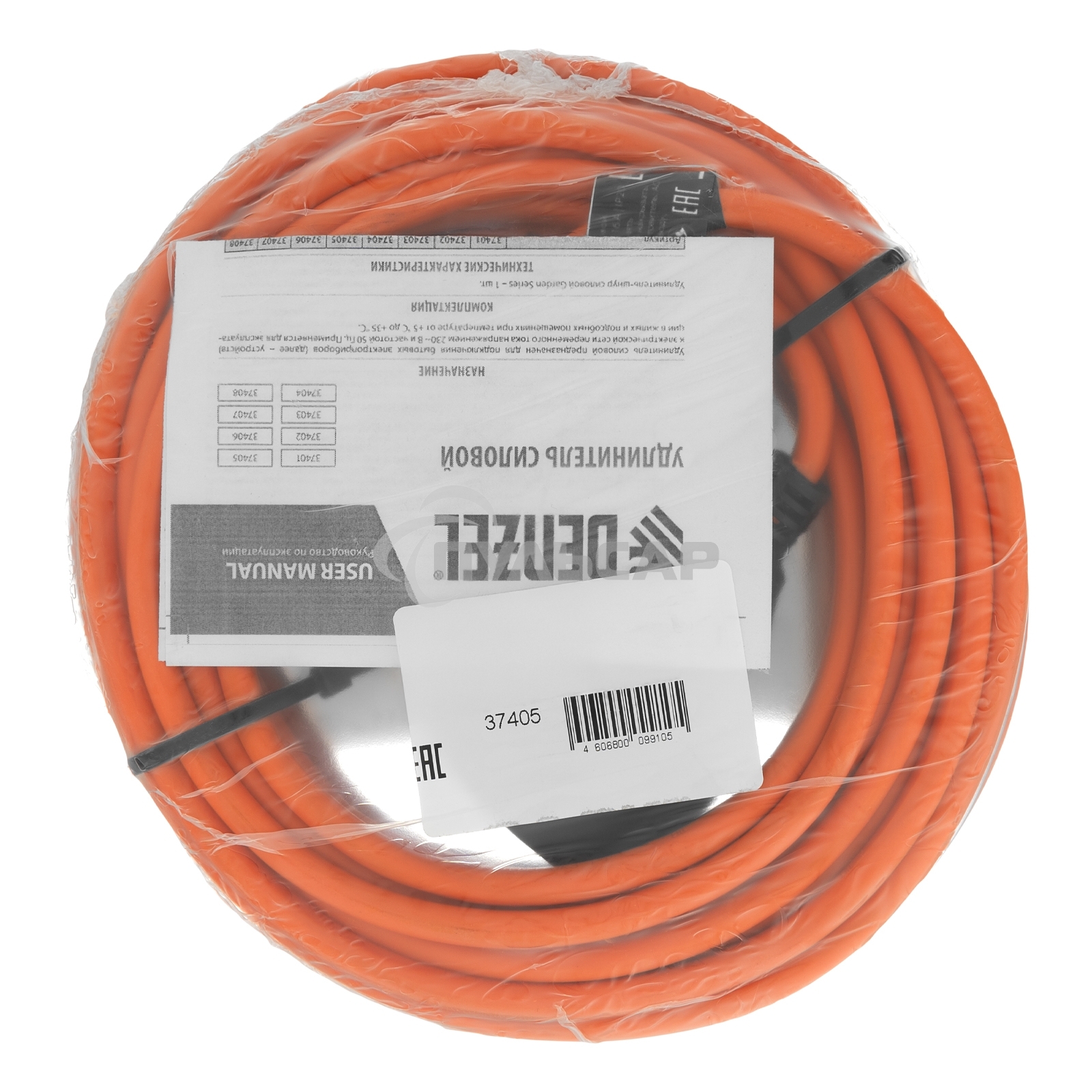 Удлинитель-шнур силовой Garden Series, ПВС, 10м, 1 розетка, 3*1 мм Denzel